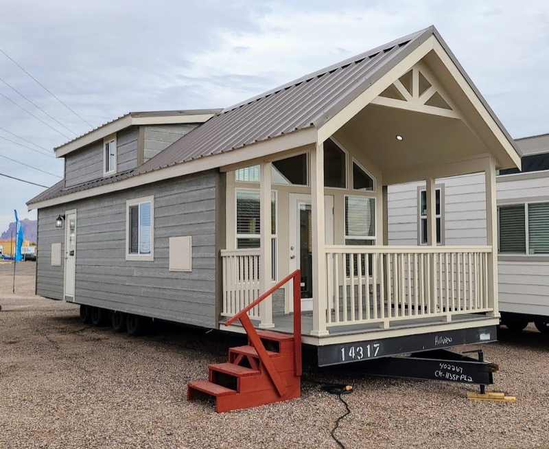Tiny home cottage on display at the Bakersfield Fall Home Show